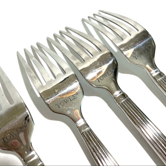 Towle Silver Stainless Dinner Forks set of 4 - Picture 6 of 7